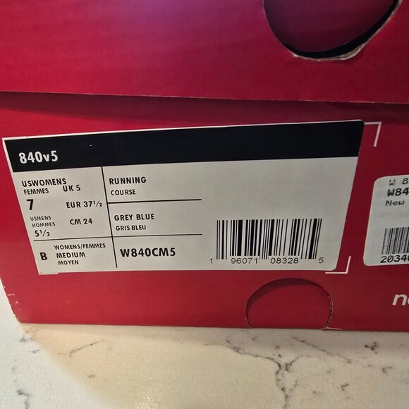 Women's New Balance 840v5 Walking/Running Shoe Cyclone Grey *W840CM5 SZ 7 NEW - Picture 9 of 13